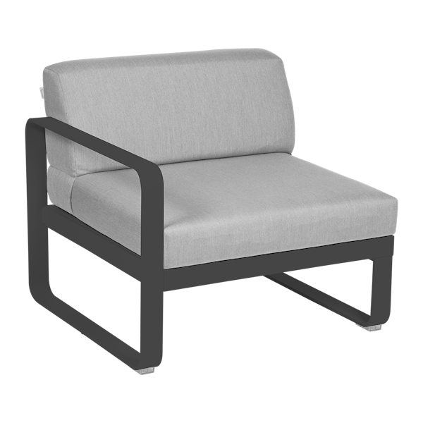 Bellevie Outdoor Modular 1 Seater Left Module By Fermob in Anthracite
