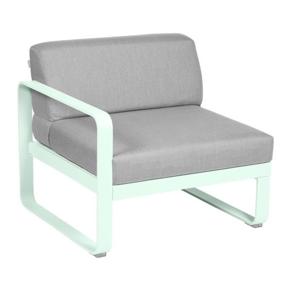 Bellevie Outdoor Modular 1 Seater Left Module By Fermob in Ice Mint