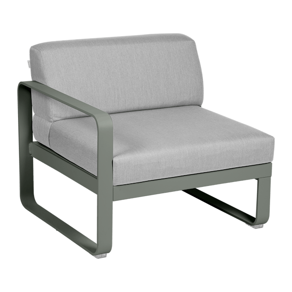 Bellevie Outdoor Modular 1 Seater Left Module By Fermob in Rosemary