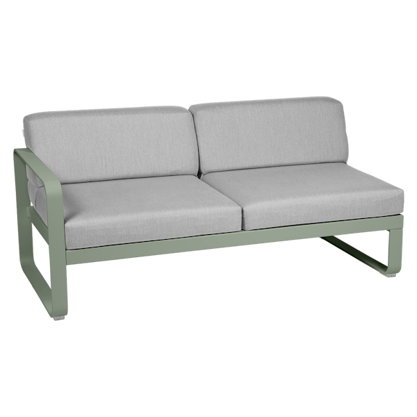 Bellevie Outdoor Modular 2 Seater Left Module By Fermob in Cactus