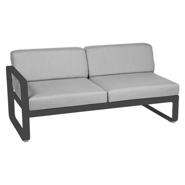 Bellevie Outdoor Modular 2 Seater Left Module By Fermob in Anthracite