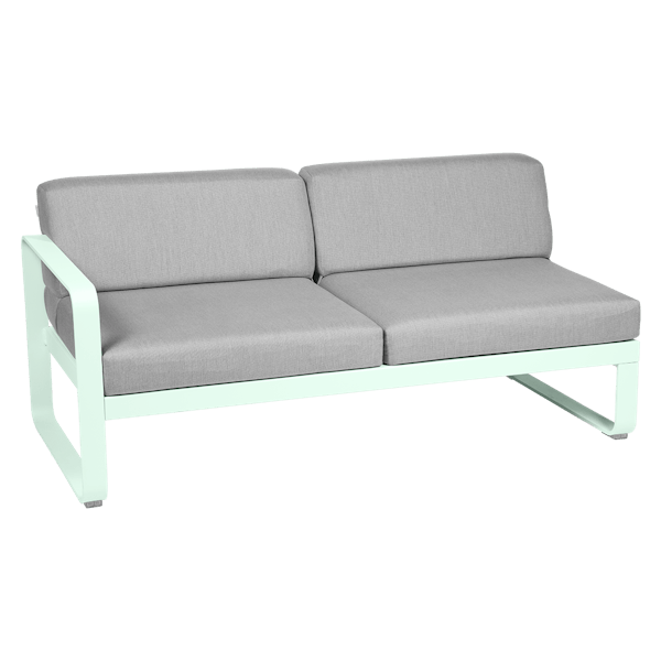 Bellevie Outdoor Modular 2 Seater Left Module By Fermob in Ice Mint
