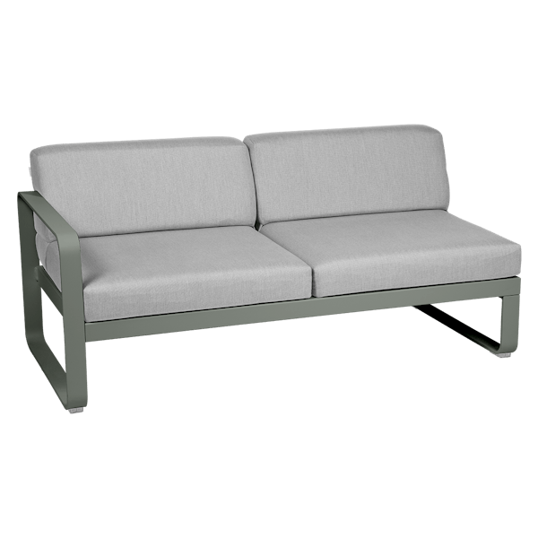 Bellevie Outdoor Modular 2 Seater Left Module By Fermob in Rosemary