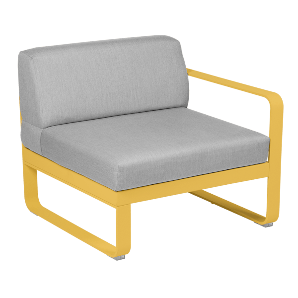 Bellevie Outdoor Modular 1 Seater Right Module By Fermob in Honey 2023