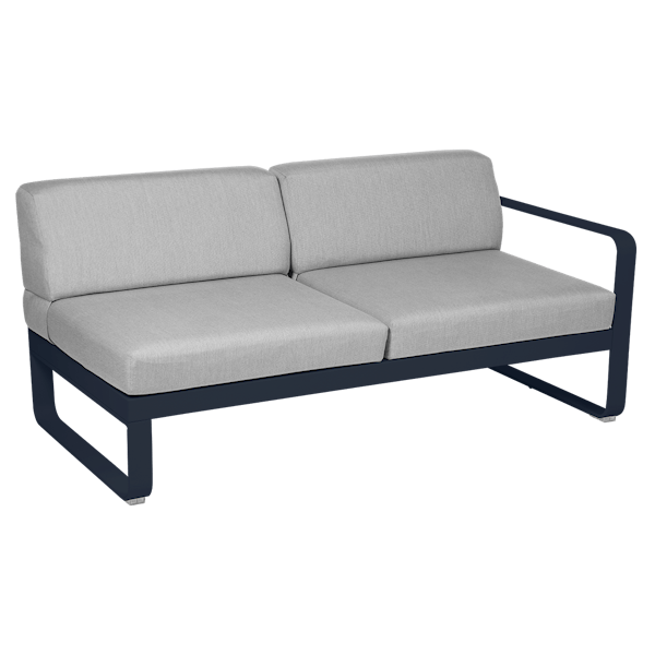 Bellevie Outdoor Modular 2 Seater Right Module By Fermob in Deep Blue