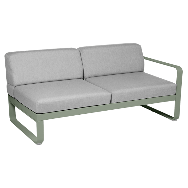 Bellevie Outdoor Modular 2 Seater Right Module By Fermob in Cactus