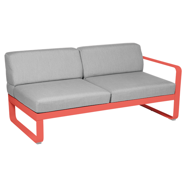 Bellevie Outdoor Modular 2 Seater Right Module By Fermob in Capucine