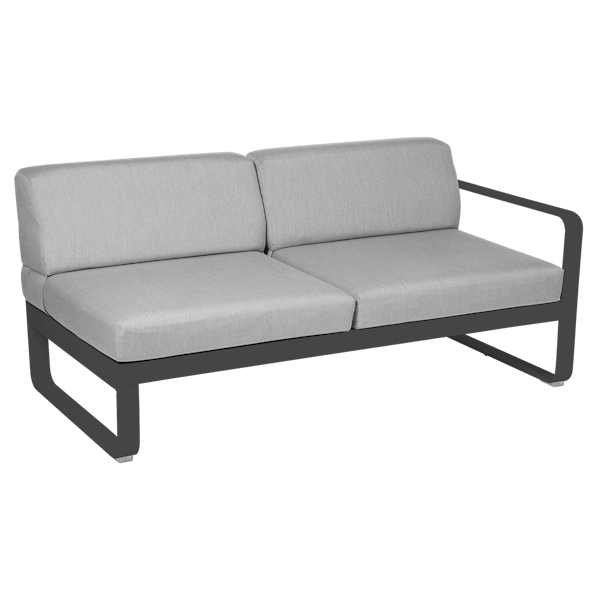 Bellevie Outdoor Modular 2 Seater Right Module By Fermob in Anthracite