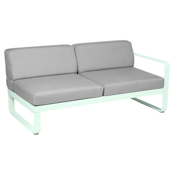 Bellevie Outdoor Modular 2 Seater Right Module By Fermob in Ice Mint