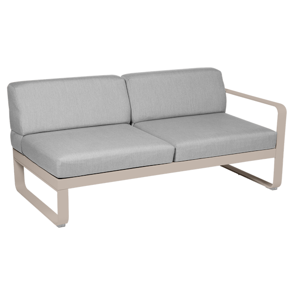 Bellevie Outdoor Modular 2 Seater Right Module By Fermob in Nutmeg