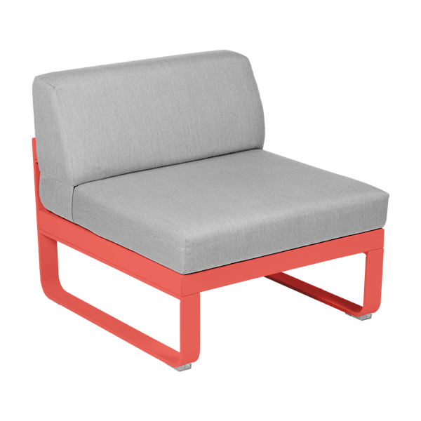 Bellevie Outdoor Modular 1 Seater Central Module By Fermob in Capucine