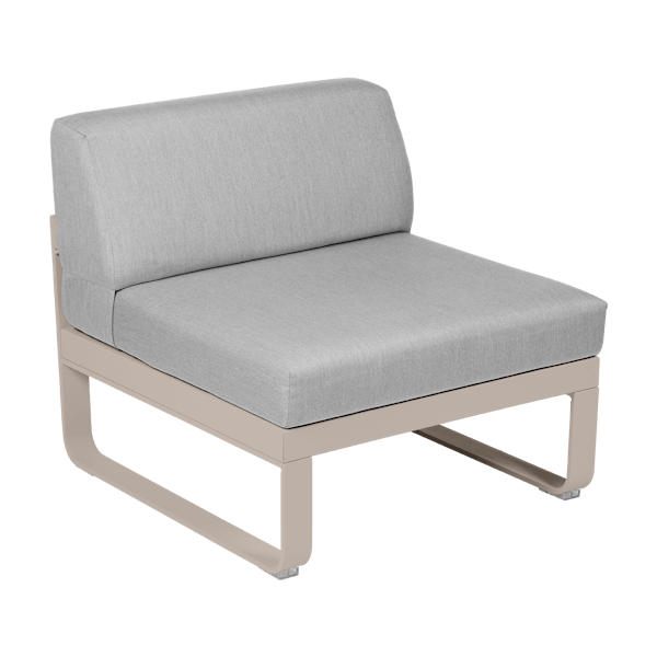 Bellevie Outdoor Modular 1 Seater Central Module By Fermob in Nutmeg