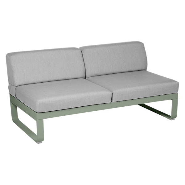 Bellevie Outdoor Modular 2 Seater Central Module By Fermob in Cactus