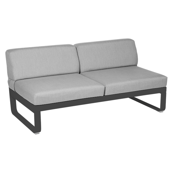 Bellevie Outdoor Modular 2 Seater Central Module By Fermob in Anthracite