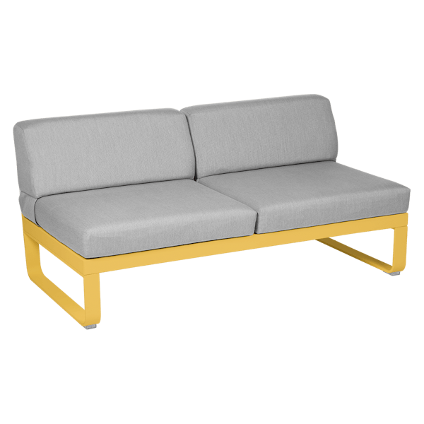 Bellevie Outdoor Modular 2 Seater Central Module By Fermob in Honey