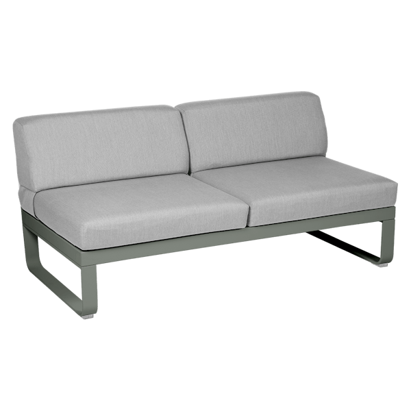 Bellevie Outdoor Modular 2 Seater Central Module By Fermob in Rosemary