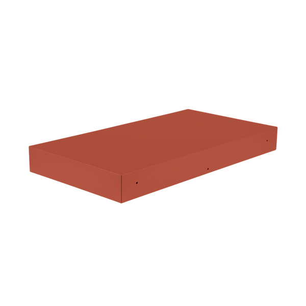 Fermob Bellevie Rectangular Connecting Shelf in Red Ochre