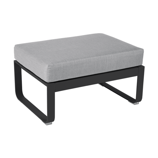 Bellevie Outdoor Modular 1 Seater Ottoman By Fermob in Anthracite