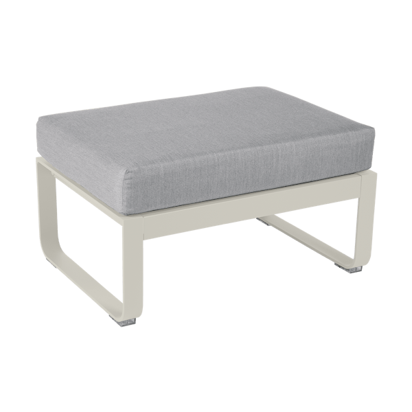 Fermob Bellevie 1 Seater Ottoman in Clay Grey
