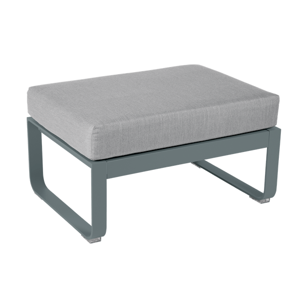 Bellevie Outdoor Modular 1 Seater Ottoman By Fermob in Storm Grey