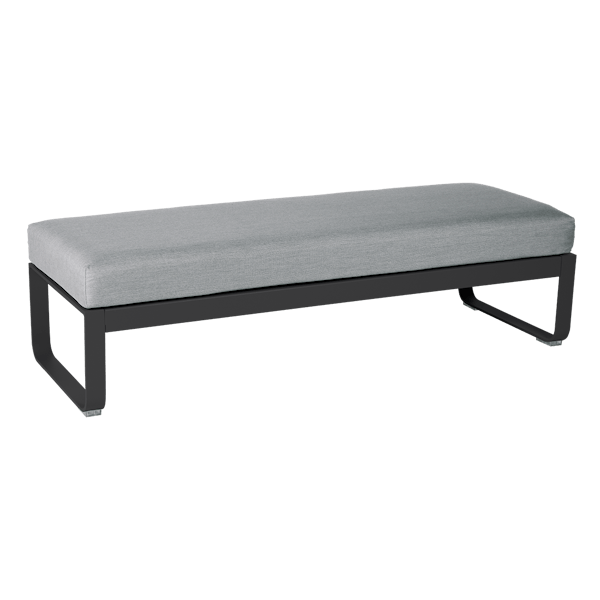 Bellevie Outdoor Modular 2 Seater Ottoman By Fermob in Anthracite
