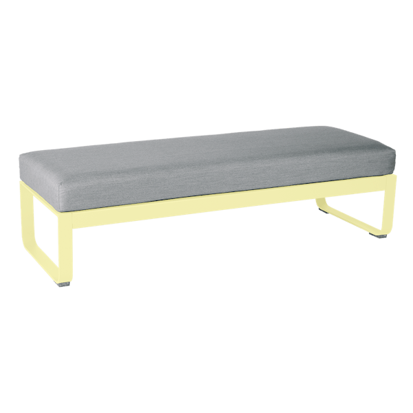 Fermob Bellevie 2 Seater Ottoman in Frosted Lemon