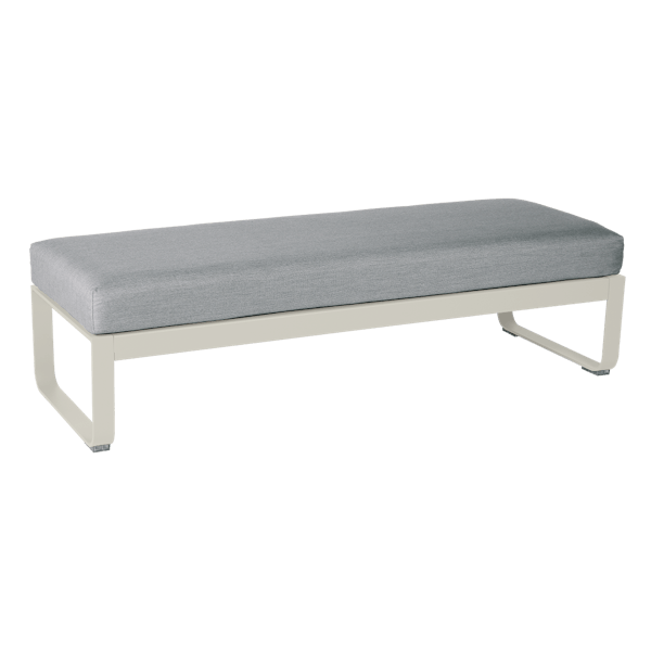 Fermob Bellevie 2 Seater Ottoman in Clay Grey