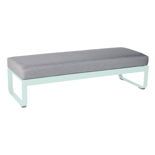 Bellevie Outdoor Modular 2 Seater Ottoman By Fermob in Ice Mint