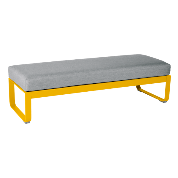 Bellevie Outdoor Modular 2 Seater Ottoman By Fermob in Honey