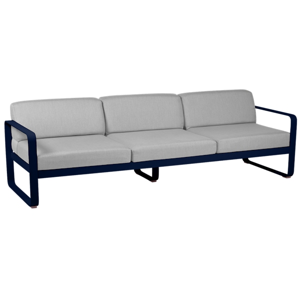 Bellevie 3 Seater Outdoor Sofa By Fermob in Deep Blue