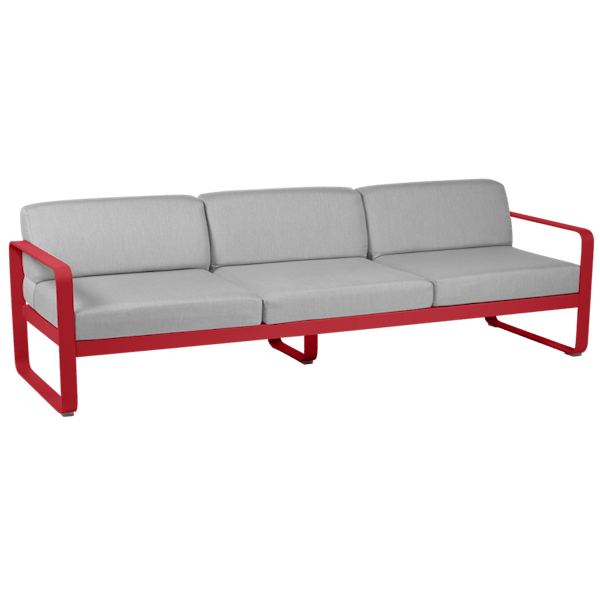Bellevie 3 Seater Outdoor Sofa By Fermob in Poppy