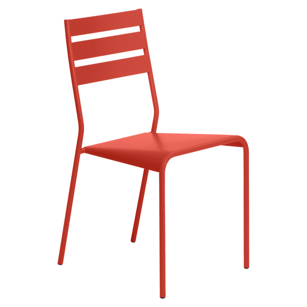 Facto Outdoor Dining Chair By Fermob in Capucine