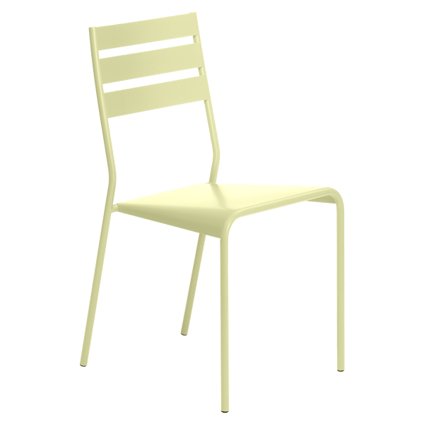 Facto Outdoor Dining Chair By Fermob in Frosted Lemon