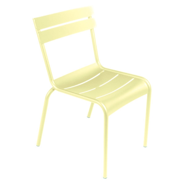 Luxembourg Outdoor Dining Chair By Fermob in Frosted Lemon