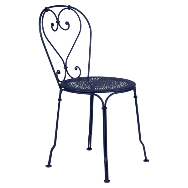 1900 Garden Dining Chair By Fermob in Deep Blue