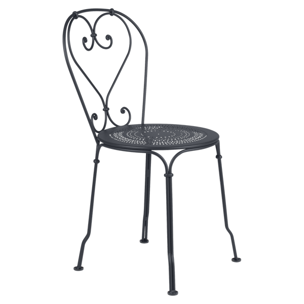 1900 Garden Dining Chair By Fermob in Anthracite