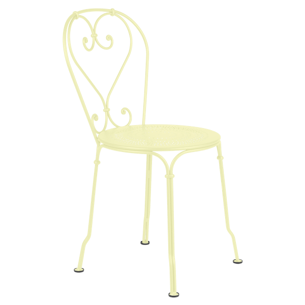 1900 Garden Dining Chair By Fermob in Frosted Lemon