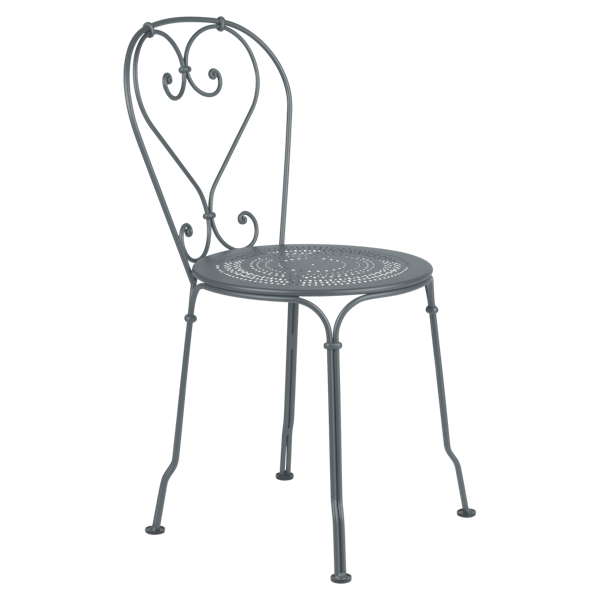 1900 Garden Dining Chair By Fermob in Storm Grey