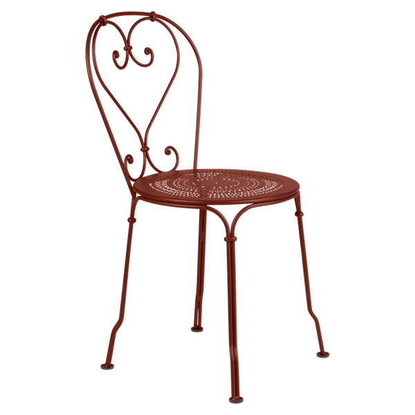 1900 Garden Dining Chair By Fermob in Red Ochre