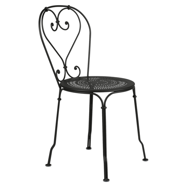1900 Garden Dining Chair By Fermob in Liquorice