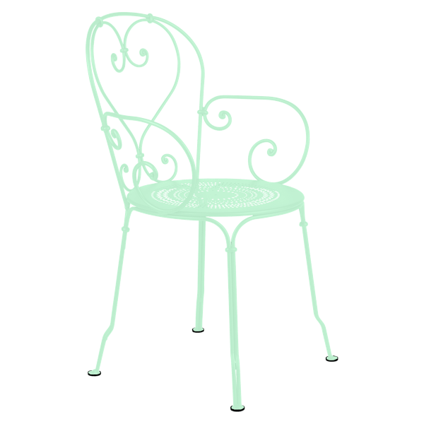 1900 Garden Dining Armchair By Fermob in Opaline Green