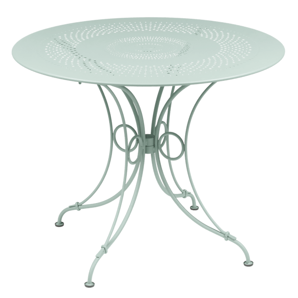 Fermob 1900 Table Round 96cm in Ice Mint