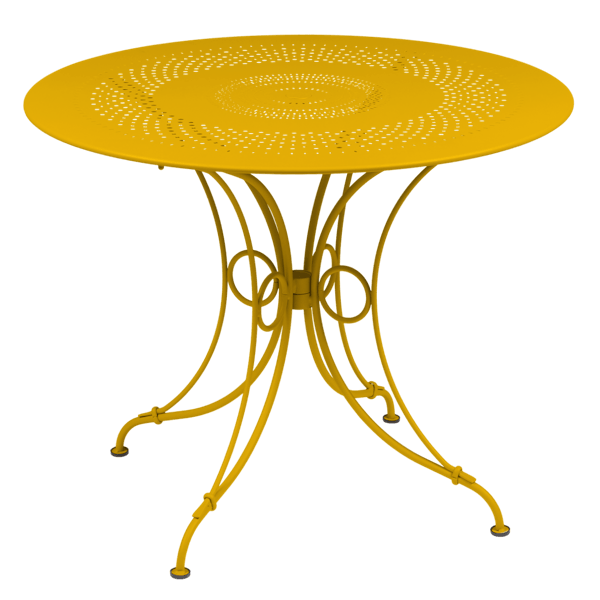 1900 Garden Dining Table Round 96cm By Fermob in Honey 2023
