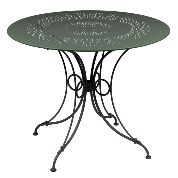 Fermob 1900 Table Round 96cm in Rosemary