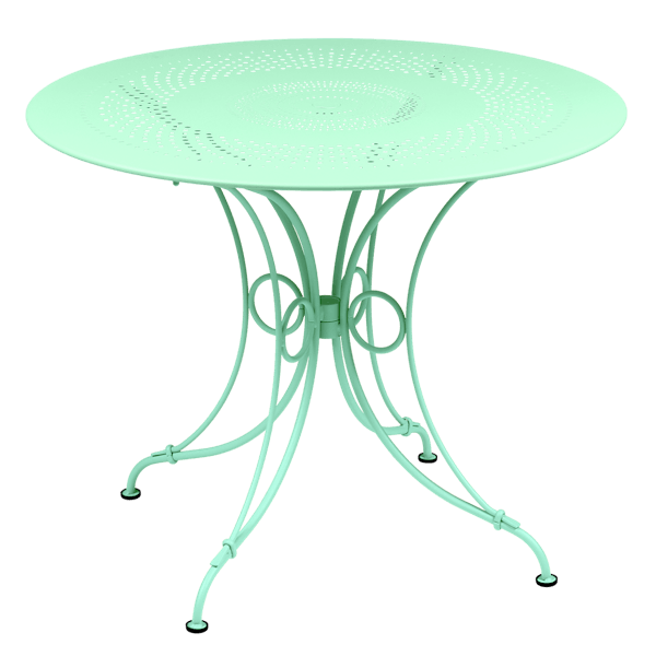1900 Garden Dining Table Round 96cm By Fermob in Opaline Green