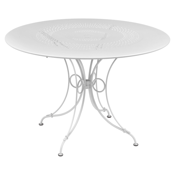 Fermob 1900 Table Round 117cm in Cotton White