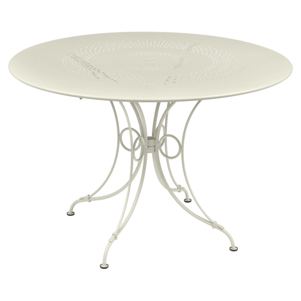 1900 Garden Dining Table Round 117cm By Fermob in Clay Grey