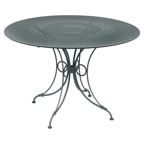1900 Garden Dining Table Round 117cm By Fermob in Storm Grey