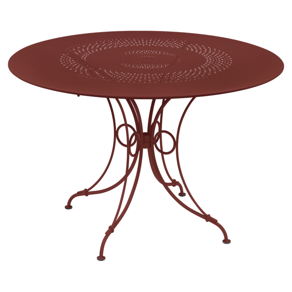 Fermob 1900 Table Round 117cm in Chilli
