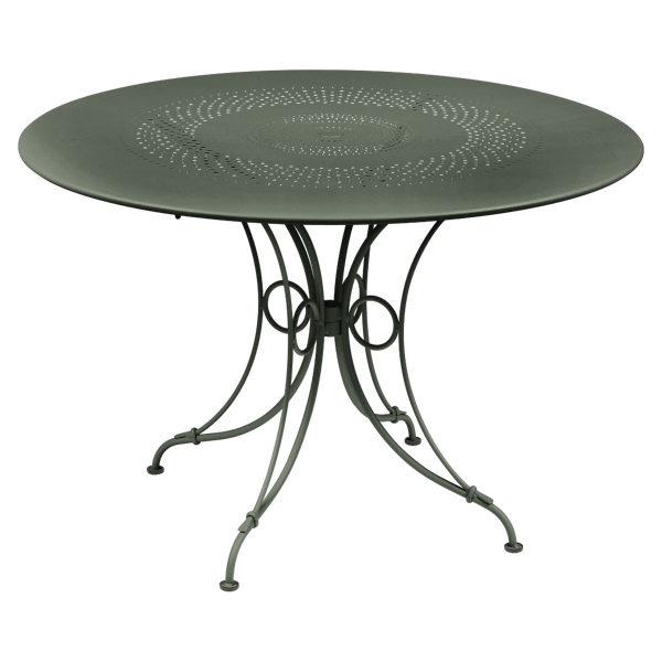 Fermob 1900 Table Round 117cm in Rosemary